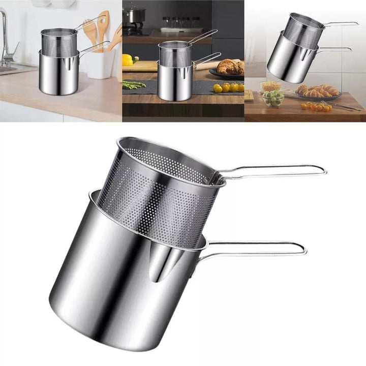 Freidora Importada 2en1 🍳  POWER COOK 🍟 (Fríe y escurre sin salpicaduras ni desastres)