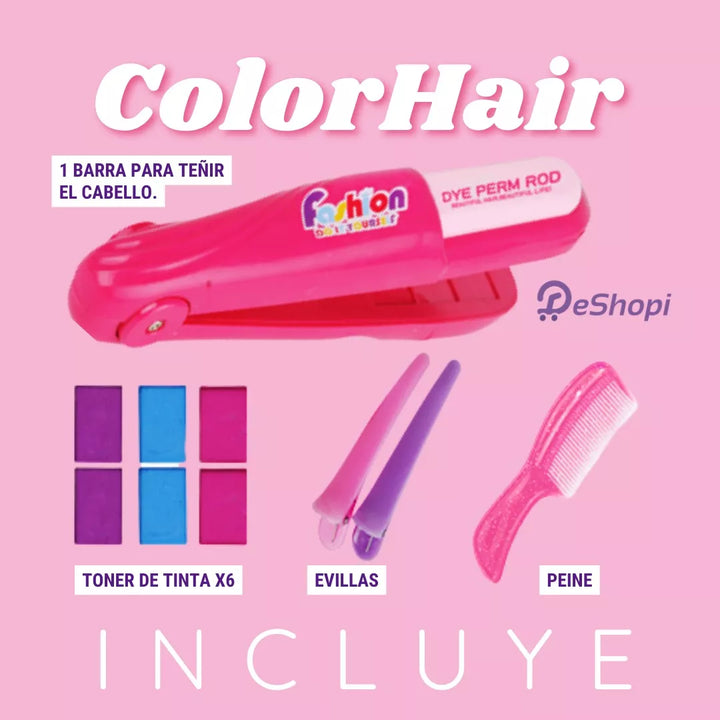 Kit Mágico para Cabello 🌈 COLOR POP 🤩 (Colores vibrantes y lavables)