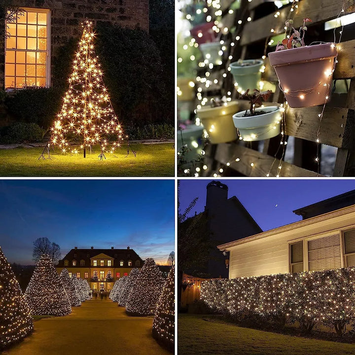 Luces Navideñas Invisibles Importadas 🌟 MAGIC LIGHTS PRO 🎇 (10, 20 o 30 mt con 8 horas de iluminación)