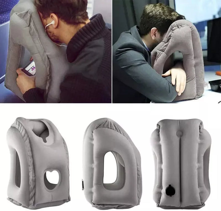 Cojín de viaje Inflable ✈️ TRAVEL CONFORT 🥰 (Comodidad y descanso en cada viaje)