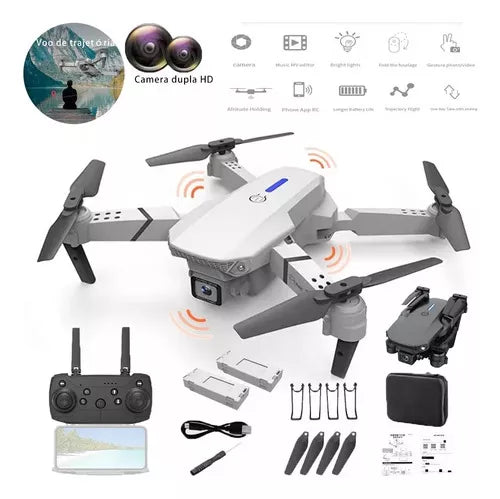 kit Drone 🚁 4k PRO MAX ⚡️ (Alcance de hasta 100 mts de vuelo)