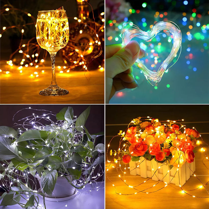 Luces Navideñas Invisibles Importadas 🌟 MAGIC LIGHTS PRO 🎇 (10, 20 o 30 mt con 8 horas de iluminación)