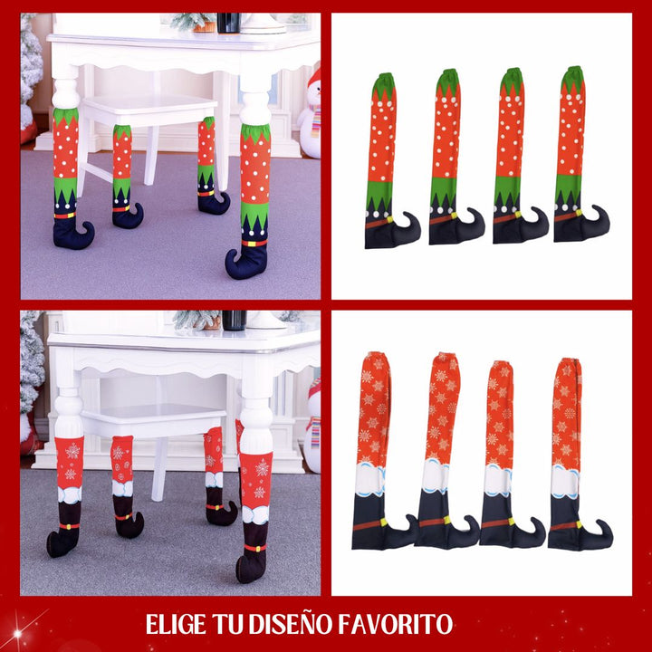 Fundas Navideñas para Mesa ✨Elf Magic 💚(Decoración divertida para los que aman la Navidad)