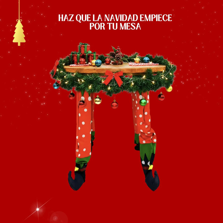 Fundas Navideñas para Mesa ✨Elf Magic 💚(Decoración divertida para los que aman la Navidad)