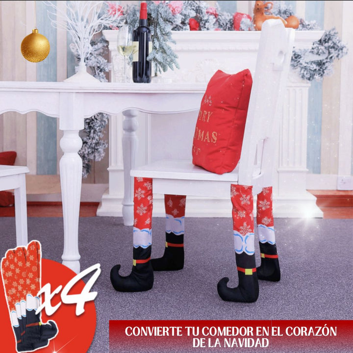 Fundas Navideñas para Mesa ✨Elf Magic 💚(Decoración divertida para los que aman la Navidad)