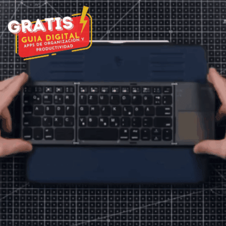 Teclado de Bolsillo ⌨️ MEGA COMPACT TECH 🌐 (Portátil y compatible con Windows, iOS y Android.)