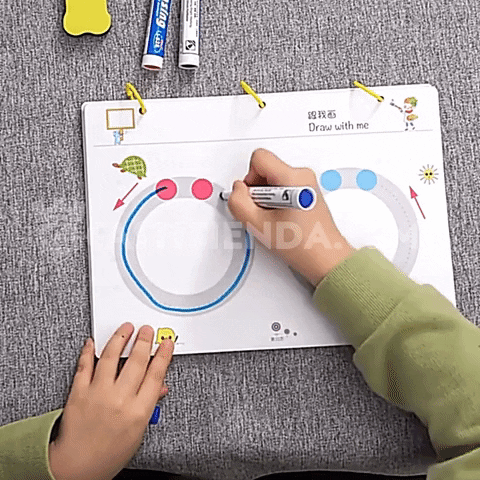 Kit libro de trazos educativo infantil borrable 📖MAGICINFINITY🧠(64 pag –  castitienda.com