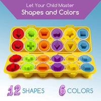 🎄OFERTA NAVIDEÑA 🎁Juego Montessori huevos Educativos 🥚FIGUCOLORS🤓 (Cubeta 12 und)