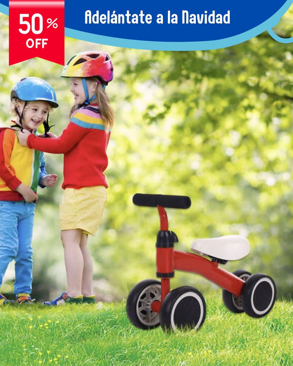 Bici de Impulso 4 ruedas 🚲 Baby Balance 👶🏼 (Aprendizaje y diversión desde los 12 meses)