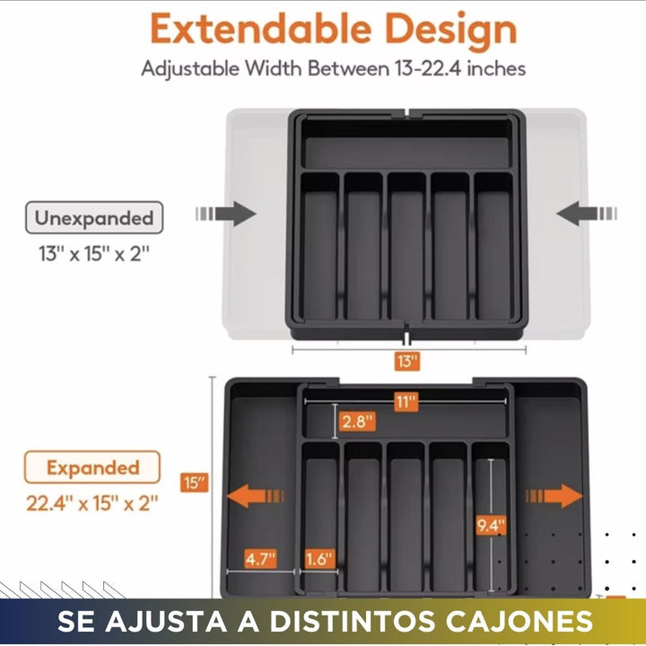 Organizador de cajones 🏠MultiOrder Pro 🪄 (Se adapta a cualquier tipo de cajón)