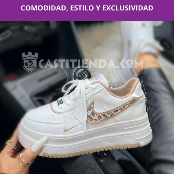 Nueva colección tenis Mujer doble planta 👟 ELEVA GOLD 💎