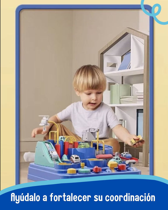 Pista Interactiva 🚓 Smart Adventure Track 🧩 (Ideal para estimular la coordinación y concentración de los niños)