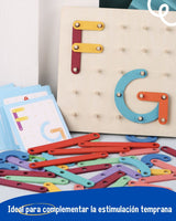 Juego Didáctico de Letras y Números 🧩ABC Build&Learn🎯 (Aprende, construye y crea mientras juega)