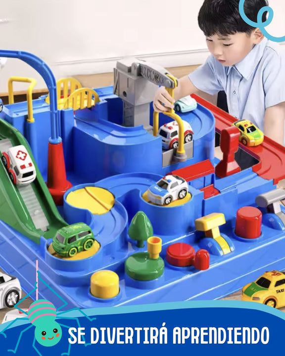 Pista Interactiva 🚓 Smart Adventure Track 🧩 (Ideal para estimular la coordinación y concentración de los niños)