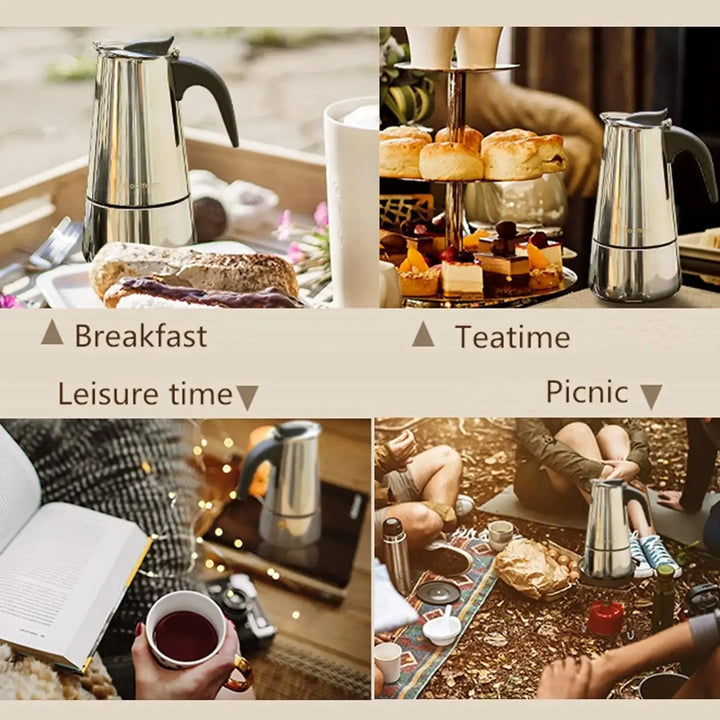 Cafetera Italiana 😍 EXPRESS COFFEE ☕️ (Rinde hasta 9 tazas)