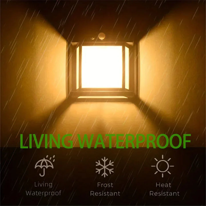 Lámpara solar Exterior ☀️ INFINTY LIGHT PRO 💡 (Energía solar con sensor de movimiento)