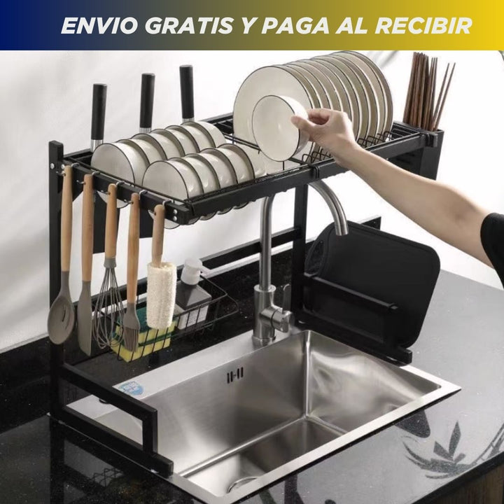 Escurridor de platos Importado💧FAST CLEAN🚰 (Ahorrador práctico de espacio)
