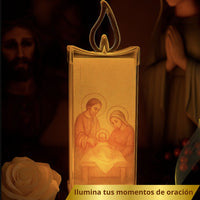 Set x4 Velas Religiosas 🕯️Fe y Esperanza 🙏🏻 (Práctica y segura, no necesita enchufes)