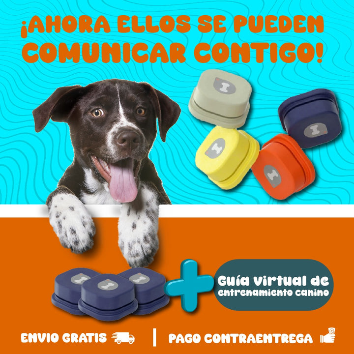 Botón Entrenador para perros 🔊 SUPER CAN PRO 🐶 (Graba comandos y estimula aprendizaje)