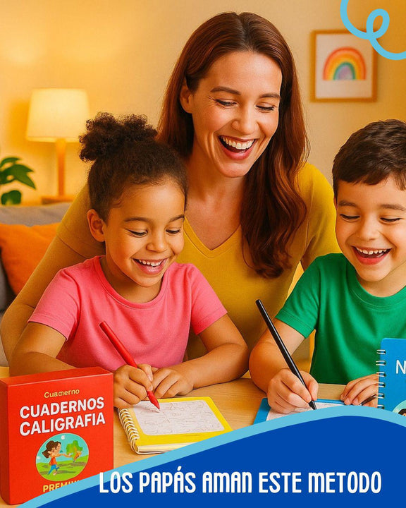 SET x 4 Libros caligrafía Montessori ✨ MAGIC PREMIUM 🖊(Letras + Números + Dibujo + Conteo)