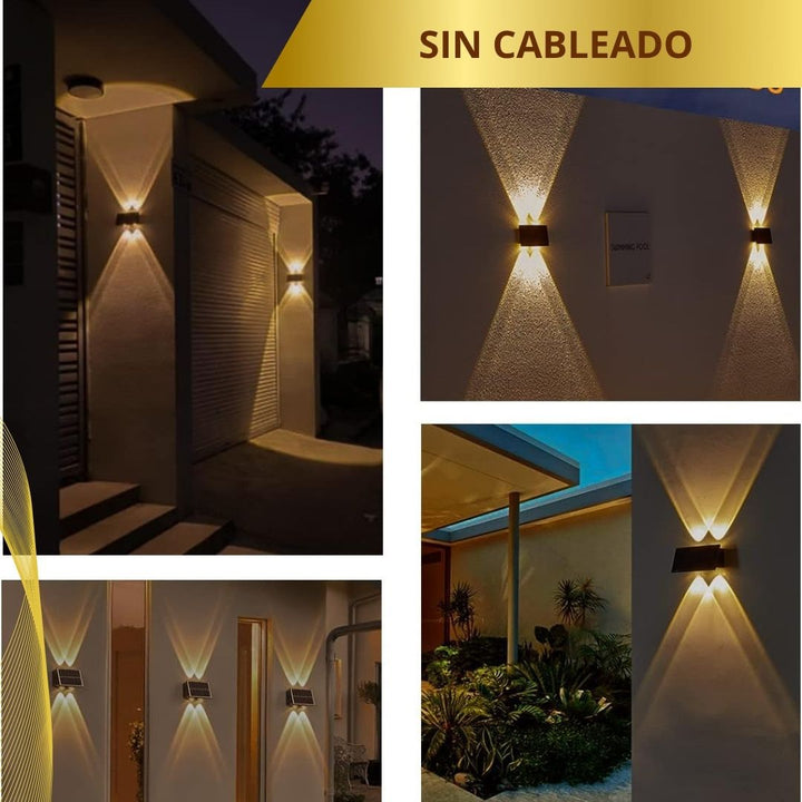 Lámpara Solar Automatica de Pared  ✨ LUXURY®️⚡ (Panel solar de alta carga )