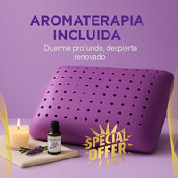 Almohada Inteligente aromaterapia ✨ PURPLEMemory 😴 (Duérmete en 5 minutos / Garantía 5 Años)