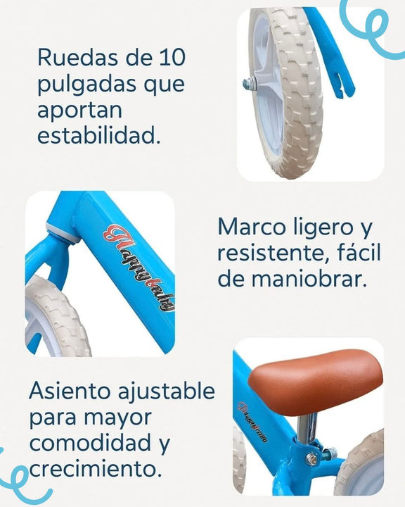 Bicicleta profesional de impulso🚲 BMKids 👦🏼👧🏼 ( Incluye canasta y accesorios de Lujo)