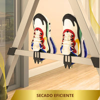 Tendedero Retráctil  y plegable en acero💥 XXL 💫 ( Extiende hasta 2,30 mts y resiste 150 kg)