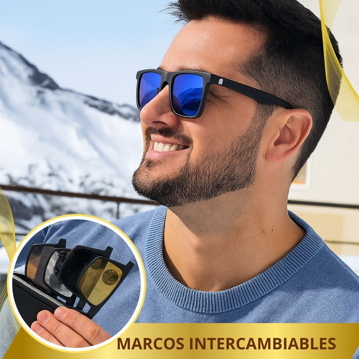 Gafas magnéticas Importadas 3EN1 🕶 Titanium MAX😎 ( Paga 3 LLEVA 6 Lentes filtro UV )