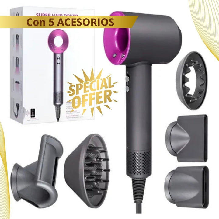 Secador Premium de Cabello💎 Dyson Supersonico 💆🏼‍♀️ ( Seca, alisa y Quita 100% Frizz)