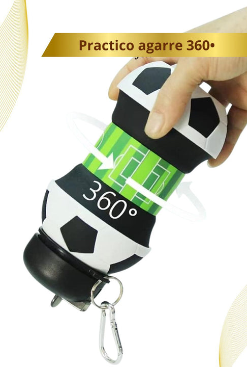 Termo plegable tomatodo ⚽️ MAGICSoccer 🏃🏻‍♂️ ( Libre de BPA, Fomenta el consumo de agua)