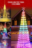 IMPORTADO: Arbol de Luces Inteligente🎄 SMART XXL✨ ( 1,80 mts INCLUYE: Estrella + Luces IA + Base)