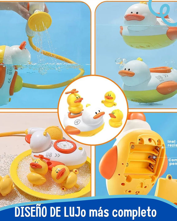 KIT Importado  bañera  patos 3en1 🐤 AQUA patos®️☀️ ( iNCLUYE Ducha +Experiencia acuática sensorial)