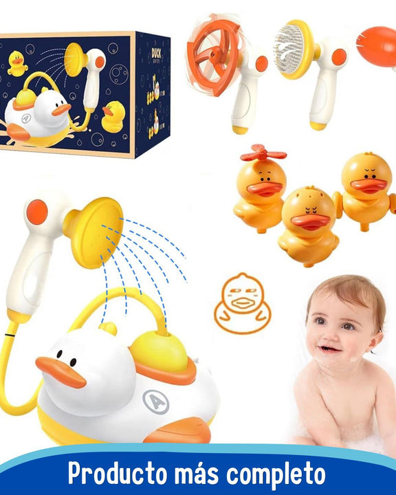 KIT Importado  bañera  patos 3en1 🐤 AQUA patos®️☀️ ( iNCLUYE Ducha +Experiencia acuática sensorial)