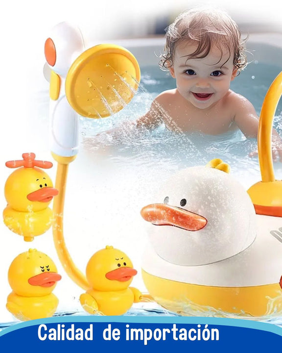 KIT Importado  bañera  patos 3en1 🐤 AQUA patos®️☀️ ( iNCLUYE Ducha +Experiencia acuática sensorial)