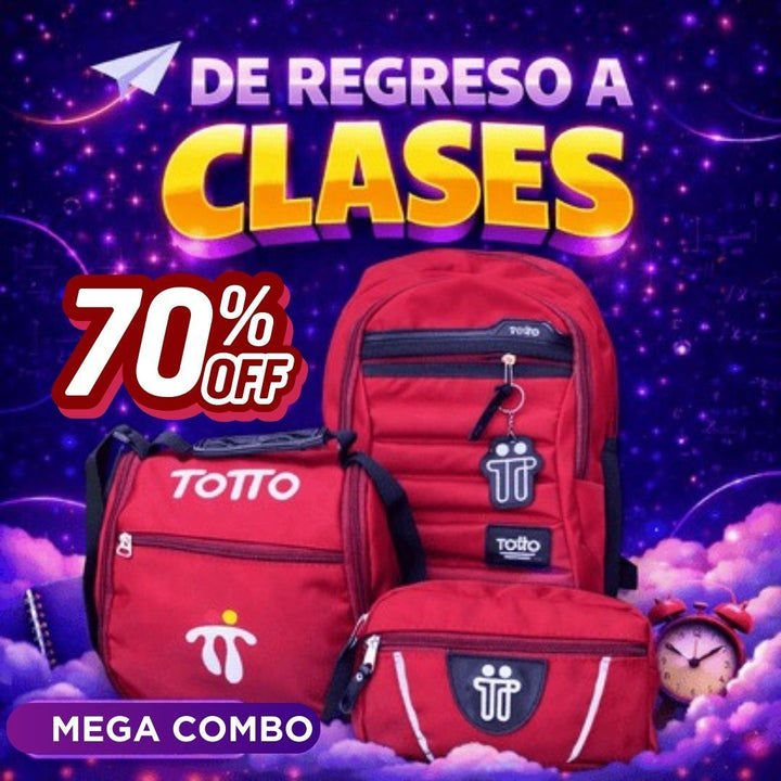 OFERTA LOCURA 3x1💥 Combo maleta 🎒T🌀TT🌀Pro® ( Maleta + Lonchera + Cartuchera)