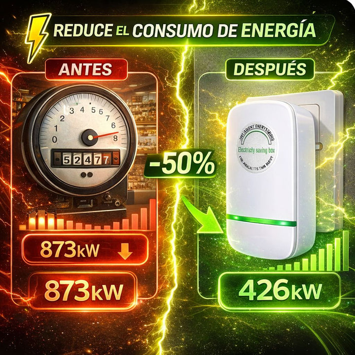 IMPORTADO Ahorrador de Energía⚡️ REDUX Max 🤩 ( GARANTIA 50% de Ahorro factura Luz )