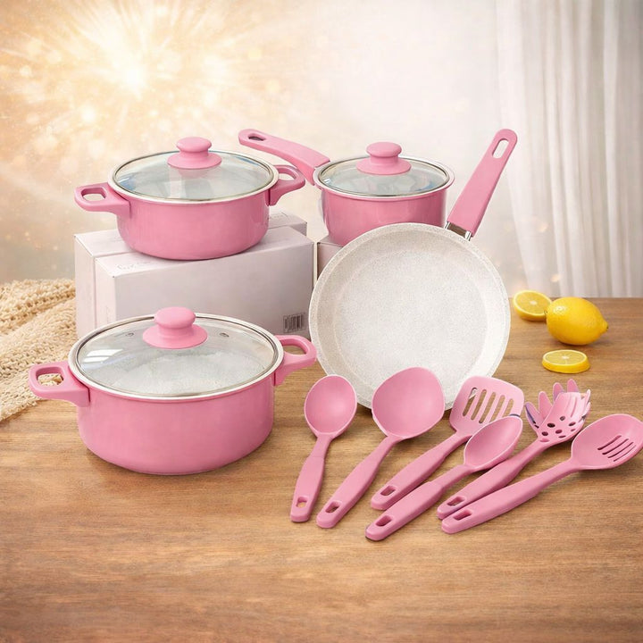 Batería de ollas premium👨‍🍳 SMART Chef® (13 PIEZAS con Antiadherente)