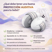 Audífonos aisladores ruido  🎧 PROTEC Baby™️👶  (Protege 100% del ruido de los 0 a 36 meses)
