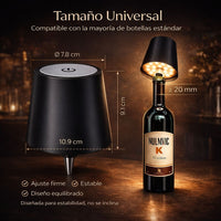 Lampara corcho para botella✨ Luxury Max 🍾( Adaptable a cualquier botella)