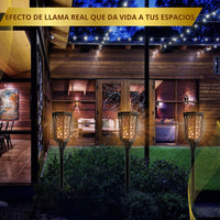Antorcha Solar ☀️ POWER PRO 🔥 (Llama realista con 12 horas de Luz)