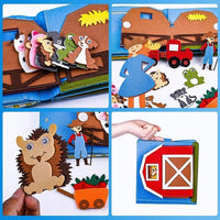 Libro Sensorial Texturas 👨‍🌾 Granja 3D🐔 (Acelera el aprendizaje montessori )