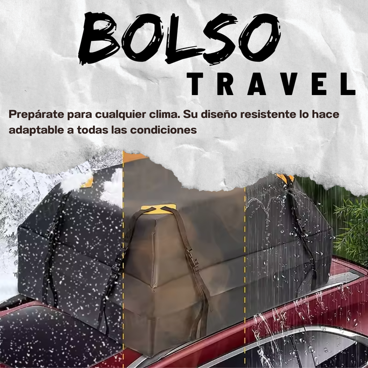 Bolso Portaequipaje para carro 🚘 TRAVEL SECURE 🧳 (Impermeable y de gran capacidad)