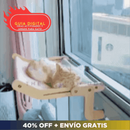 Cama ajustable para Gatos 🛌 FLEXI PRO 😸 (Instalación fácil sin daños)