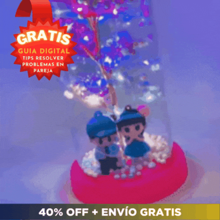 Rosa encapsulada 💎 LUXURY LOVE 🌹 (Regalo único con iluminación LED)