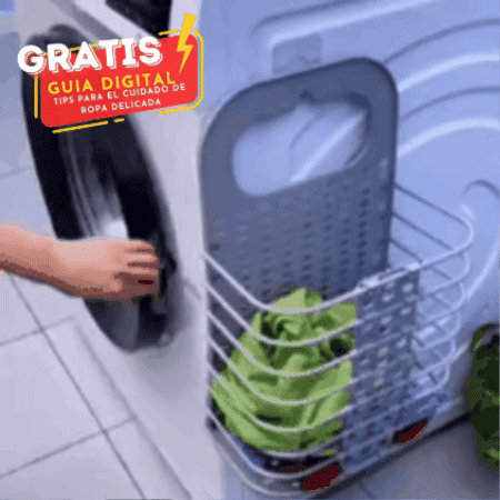 Cesta Plegable para ropa 👕 PRACTI PROTECT 🛡 (Alta duración y resistente al agua)