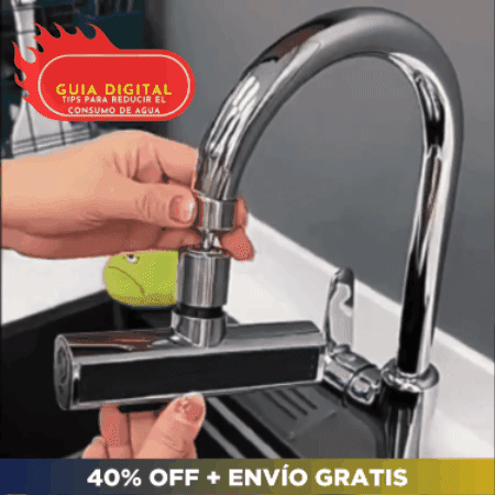 Extensor de Grifo 4en1 🚰 WATER PROSAVE 💦 (4 modos de flujo con rotación 360º)