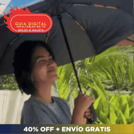 Sombrilla Premium Automática 💦 WATER PROTECTION ☔️ (Clip de agarre integrado que evita pérdidas)