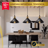 Lampara colgante importada ✨Gold PREMIUM ™️ (Adaptables a diferentes alturas)