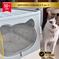 IMPORTADA: Arenera Plegable para gato 3en1 😸 LUXURY Clean✨ (Limpieza, Destreza, Practicidad)
